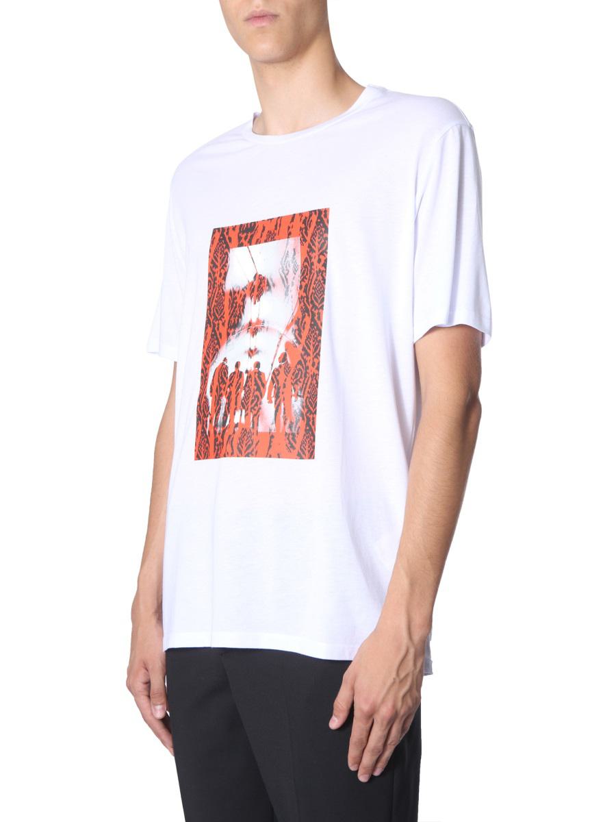 Neil Barrett "Kaotisk tunnelbana" T-shirt