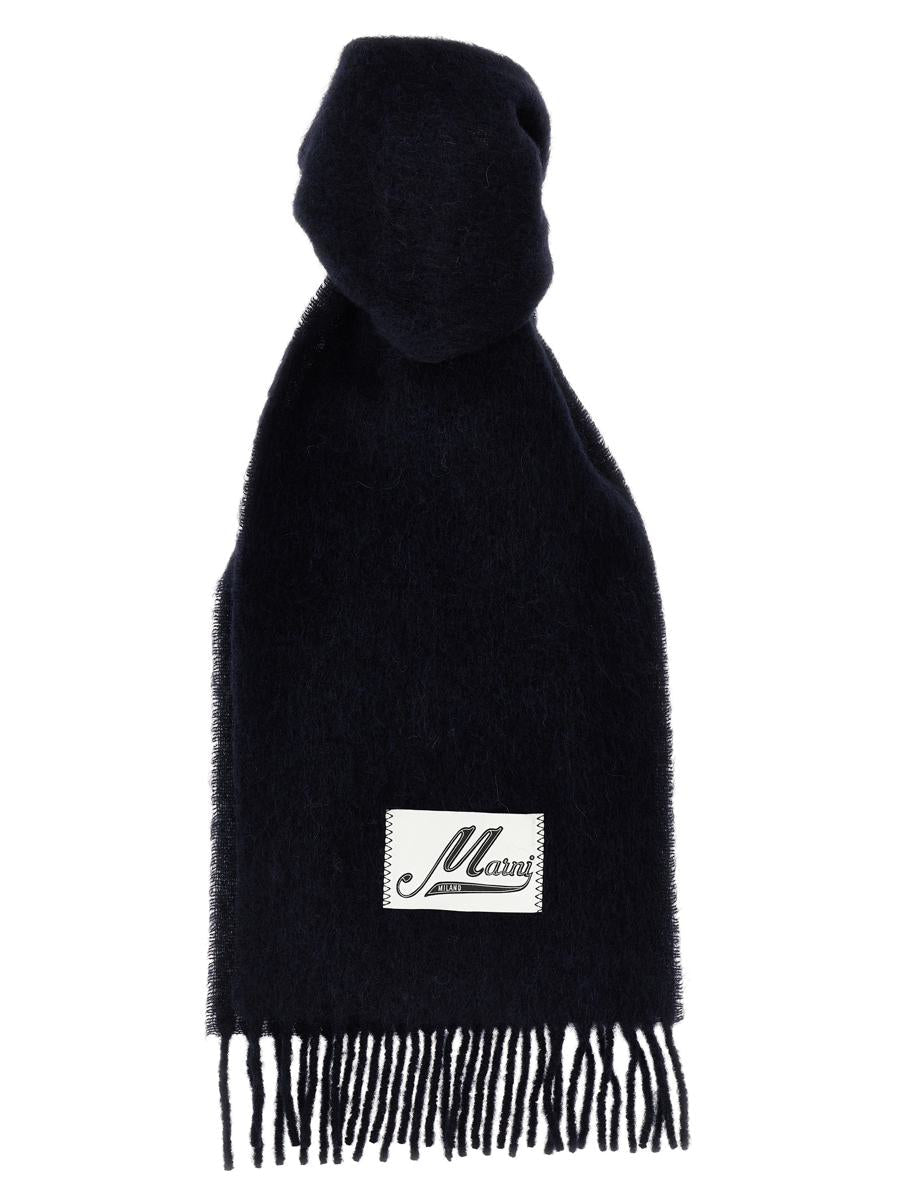 Marni-halsduk med logotypmärke
