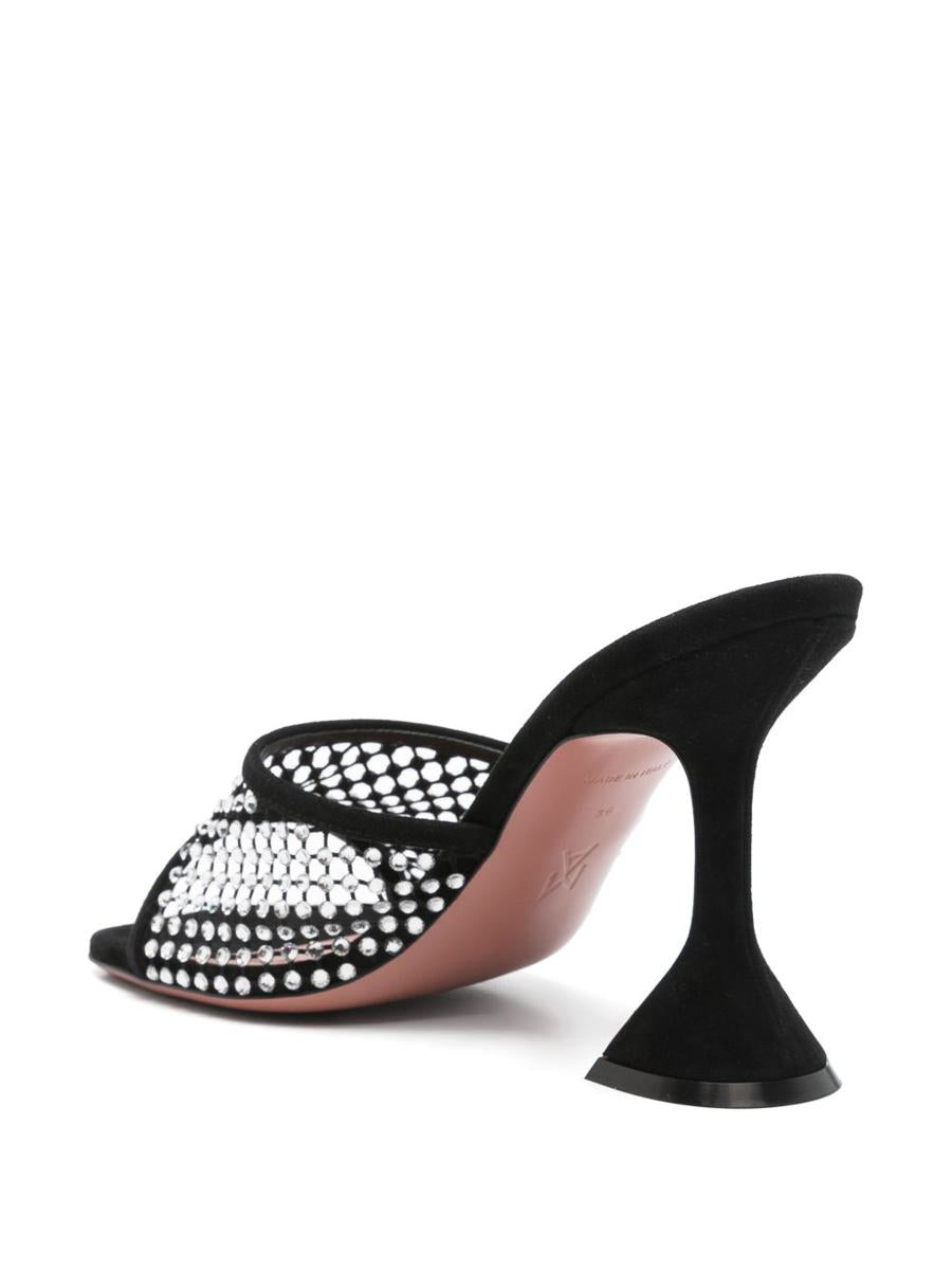 Amina Muaddi Lupita Crystal Mules