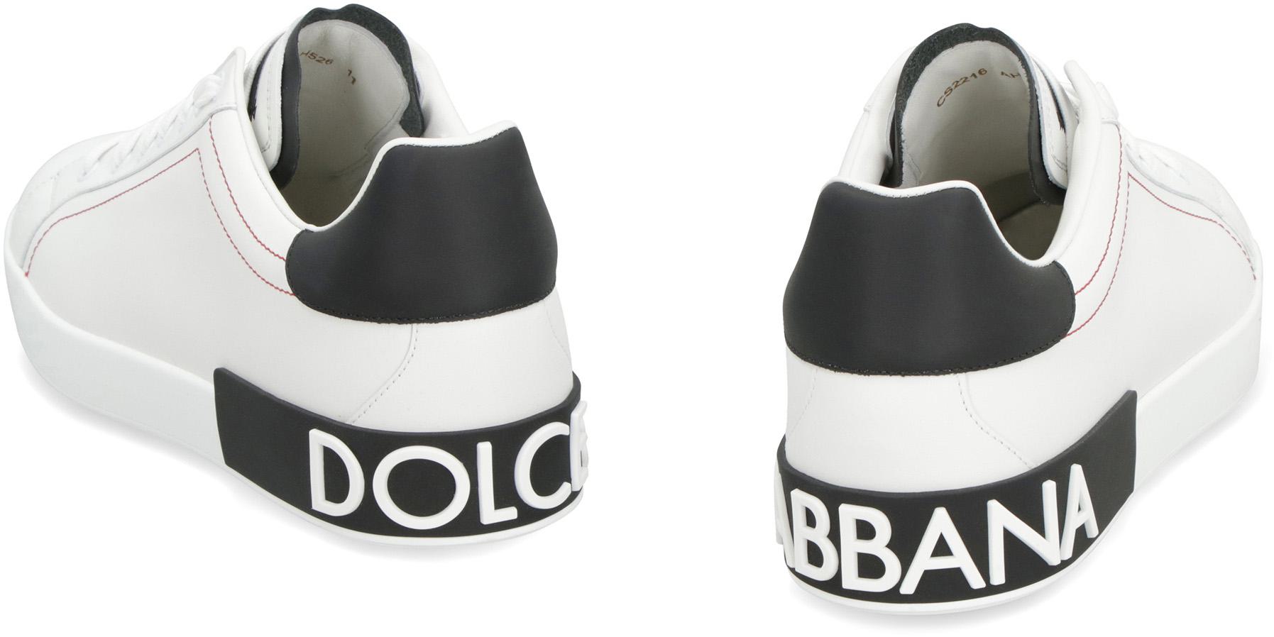Dolce & Gabbana Portofino låga sneakers i läder