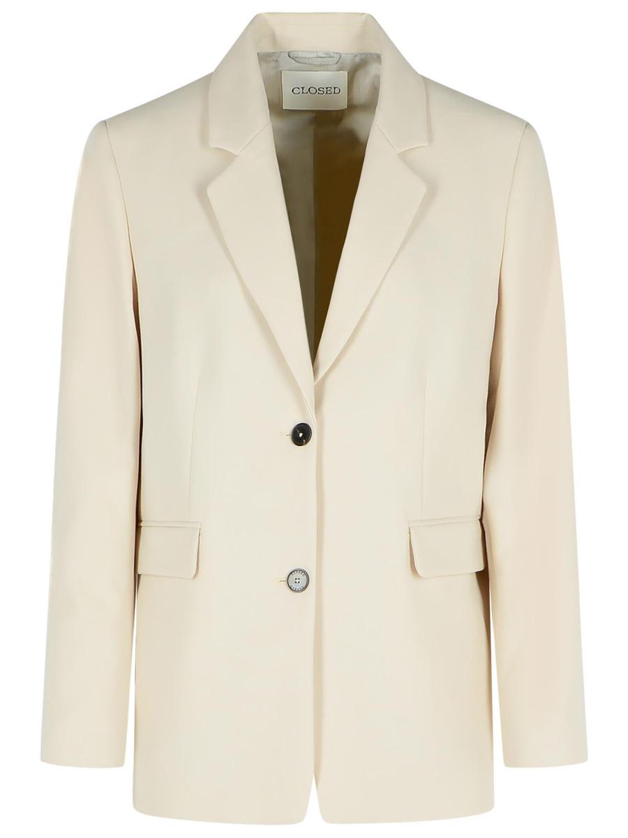 Stängd 'Lola'-kavaj i beige viskosblandning