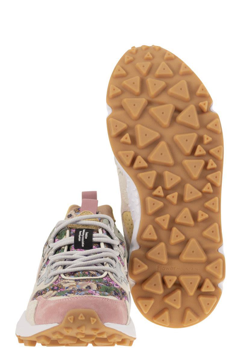 Flower Mountain Yamano 3 - Sneakers i mocka och tekniskt tyg