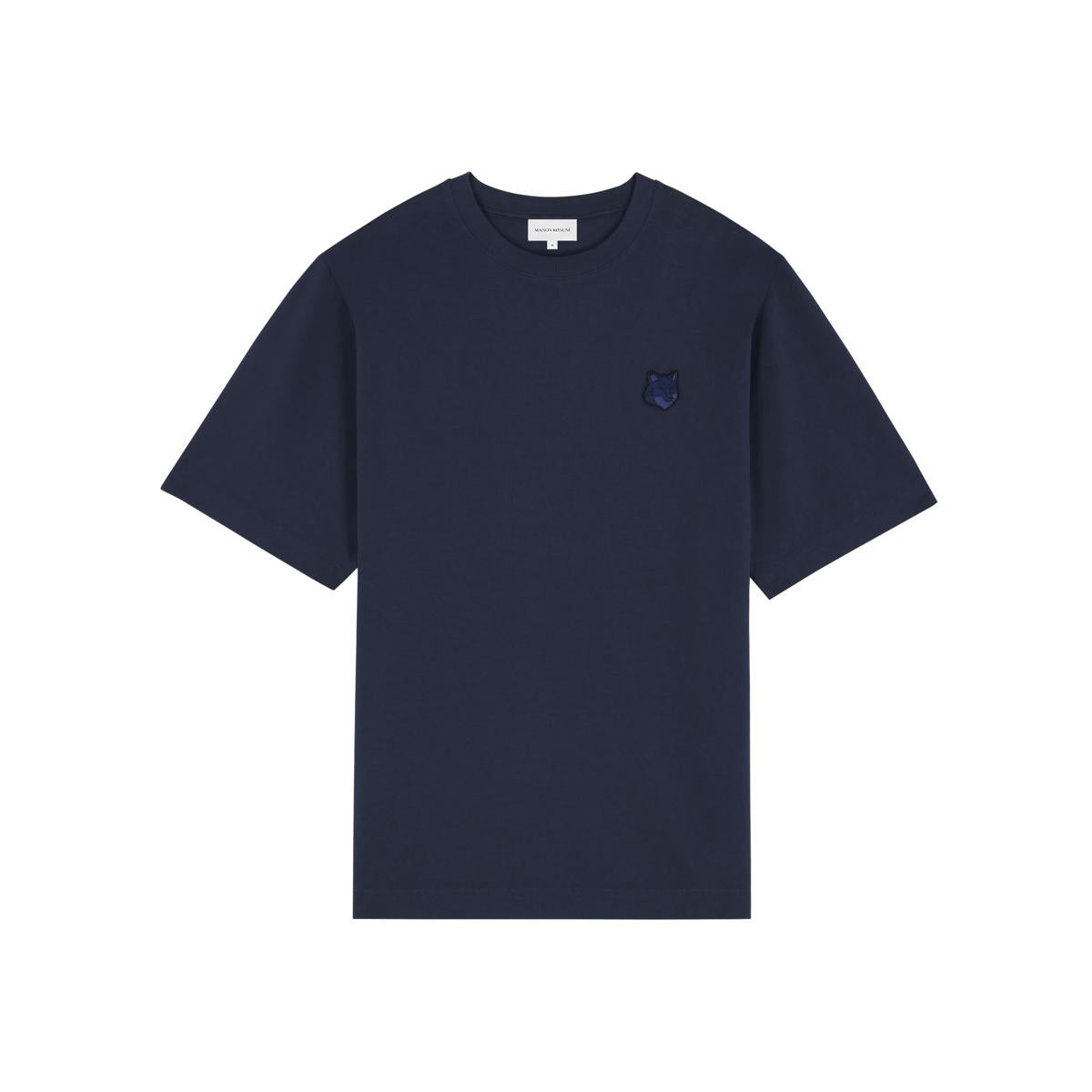 Maison Kitsuné T-shirt med djärvt rävhuvud och överdimensionerad design