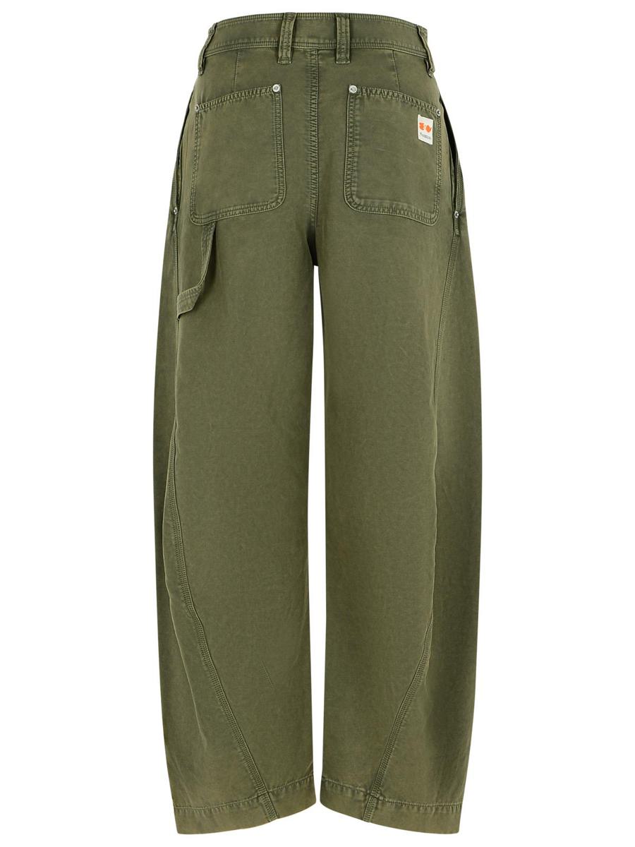 JW Anderson Gröna Bomullsjeans