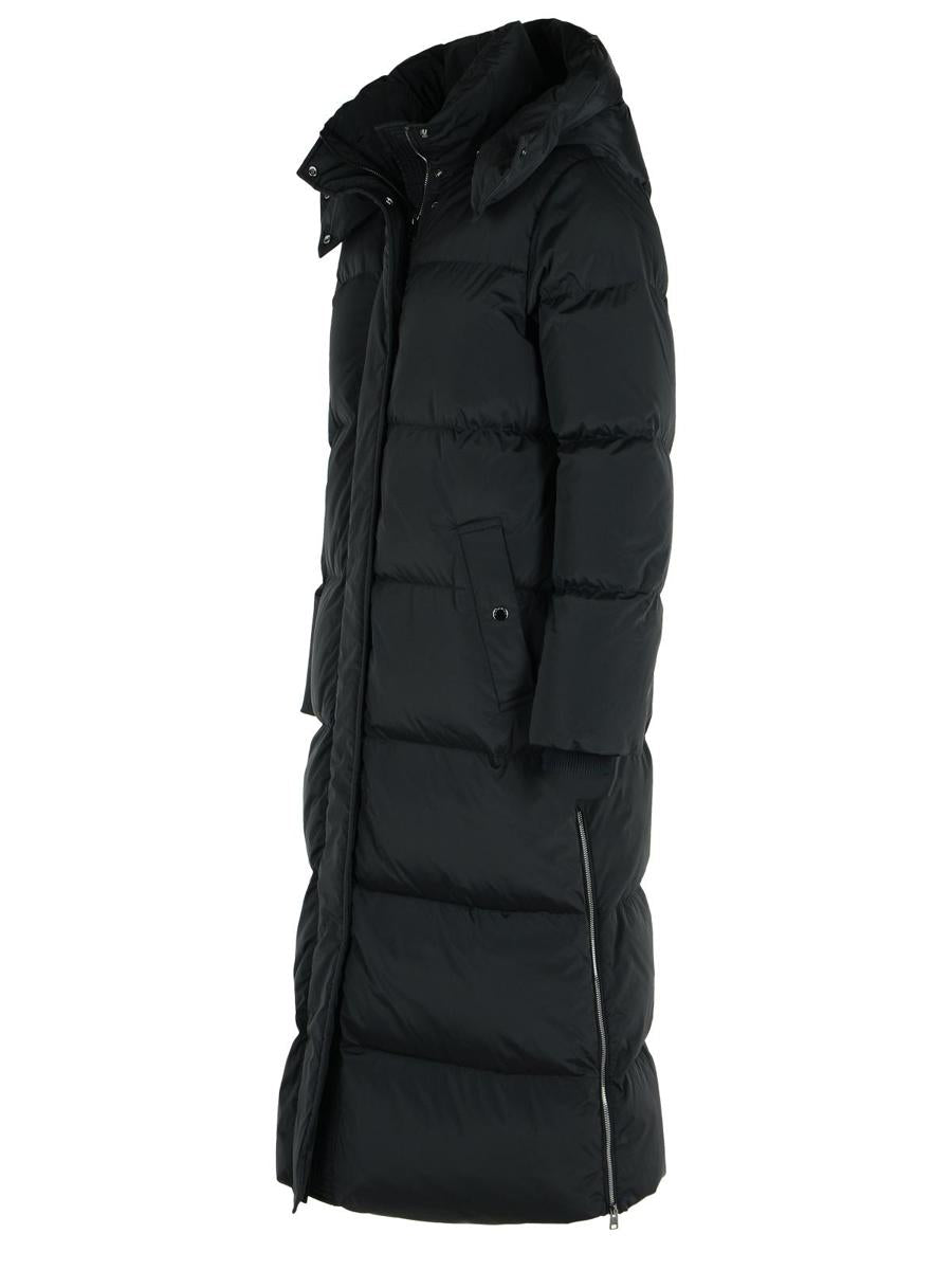 Woolrich 'Kelly' lång svart dunjacka i polyamidblandning