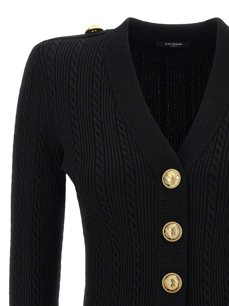 Balmain Twisted Stickad Kofta