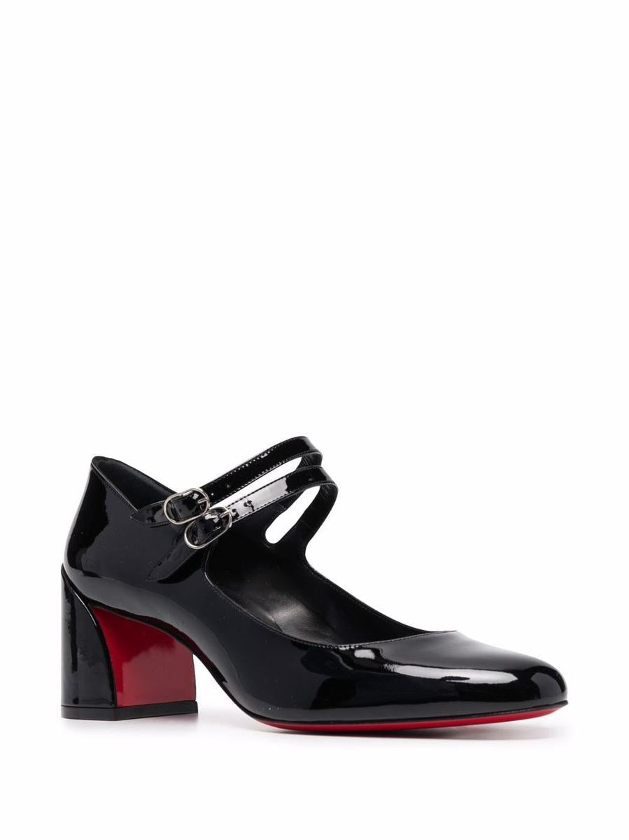 Christian Louboutin med klack svart