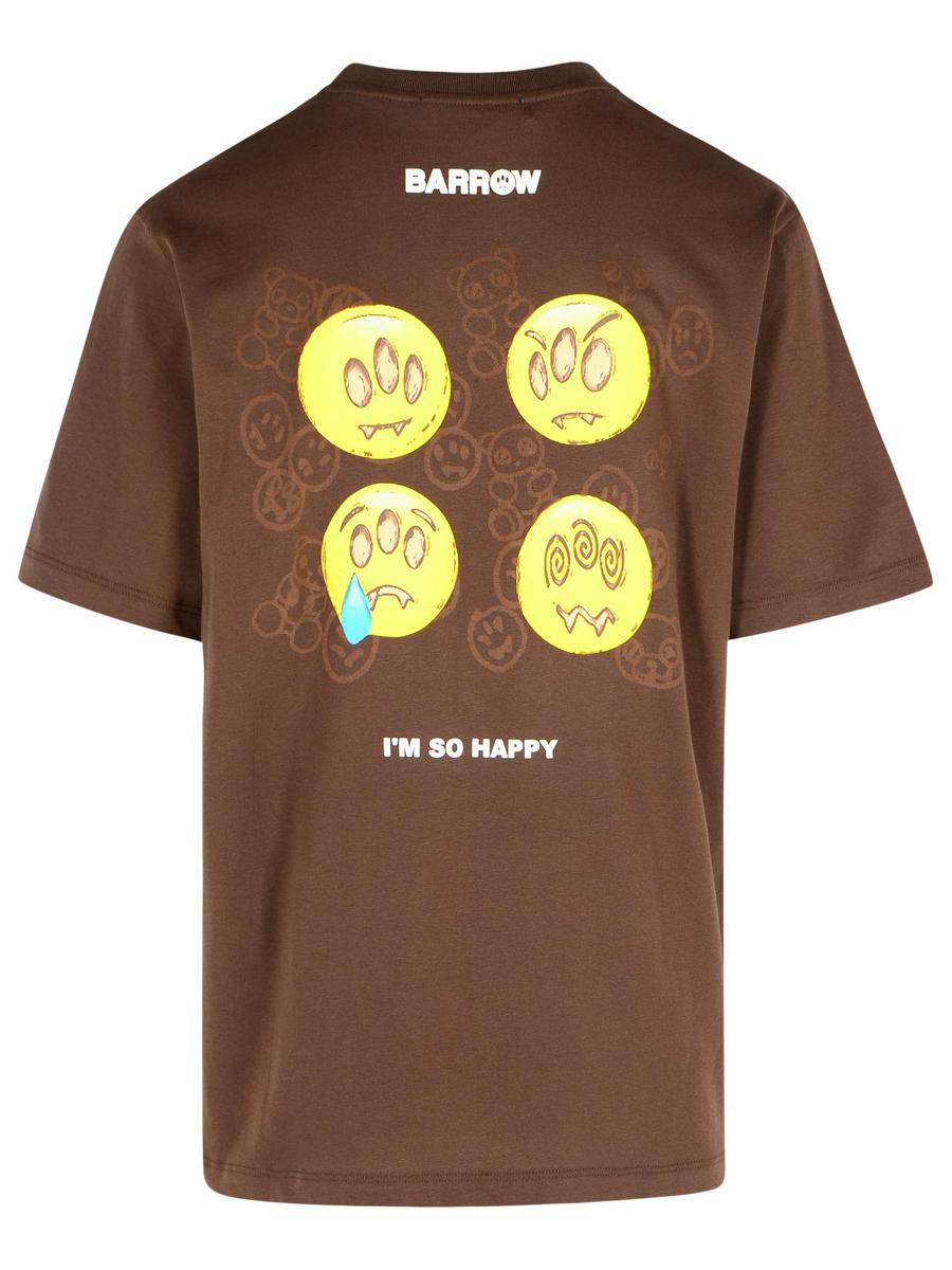 Barrow brun bomulls-T-shirt