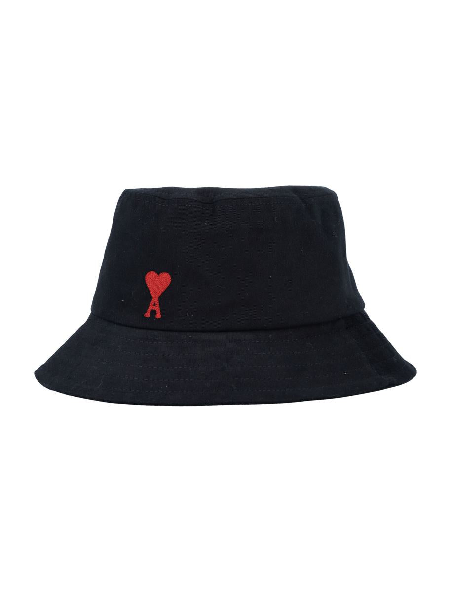 AMI Paris De Coeur Embroidery Bucket Hat