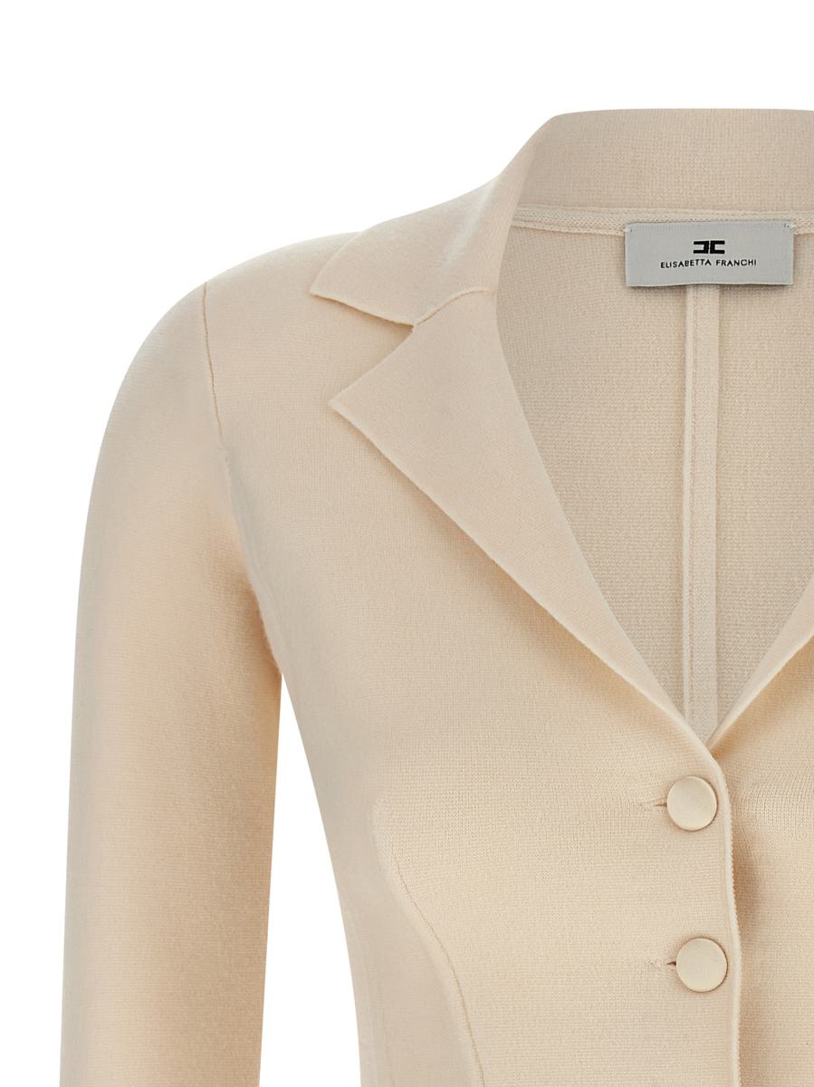 Elisabetta Franchi Tygsöm ullblazer