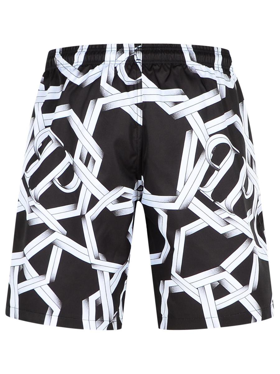 Philipp Plein svart polyesterbaddräkt