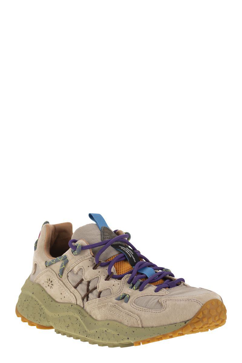 Flower Mountain Yamabushi - Sneakers i mocka och tekniskt tyg