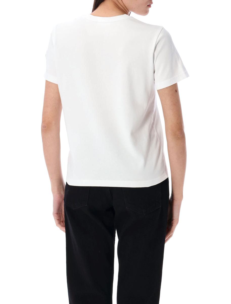 Moncler Broderad Kalligrafi Logotyp T-shirt