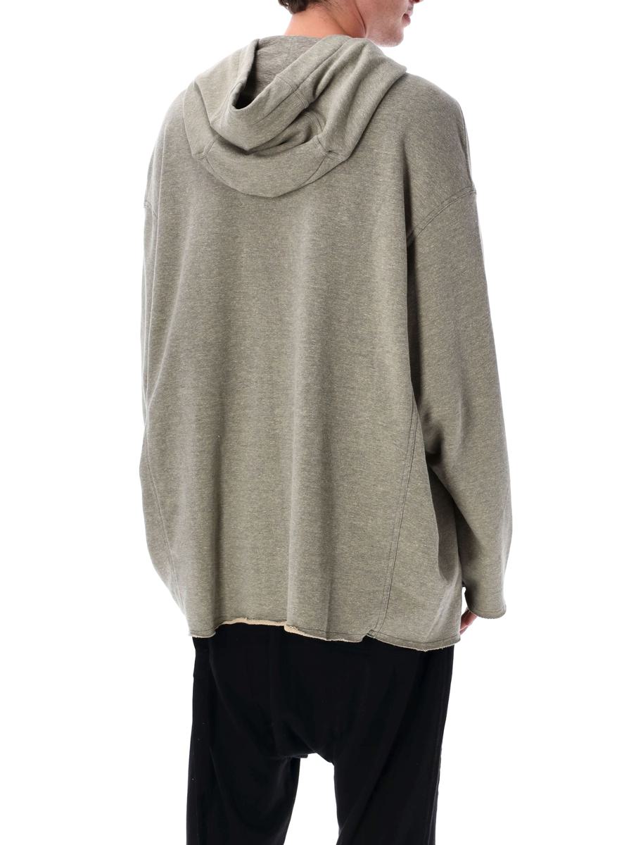 Rick Owens Drkshdw Grå Melange Peter Hoodie Sweatshirt