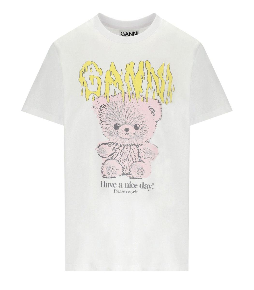 Ganni Teddy Vit T-shirt
