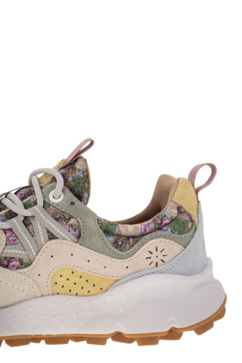 Flower Mountain Yamano 3 - Sneakers i mocka och tekniskt tyg