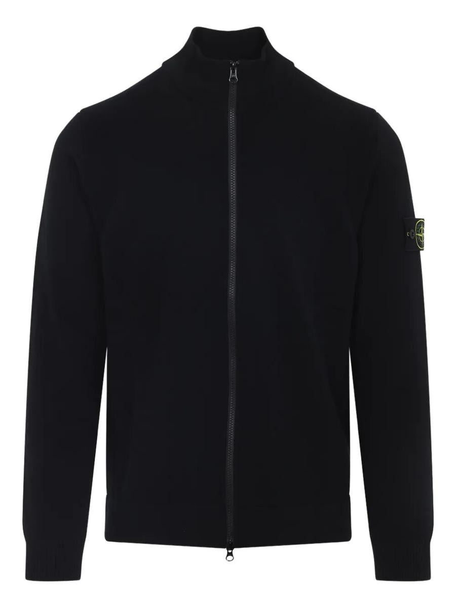 Stone Island Heldragkedja Höghalsad Ullkofta Kläder
