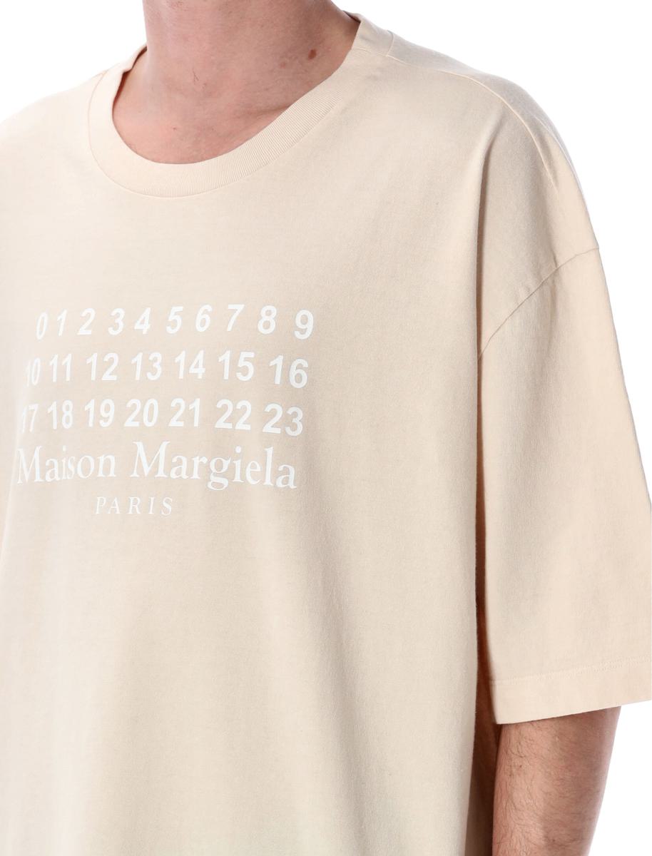 Maison Margiela överdimensionerad t-shirt med logotyp