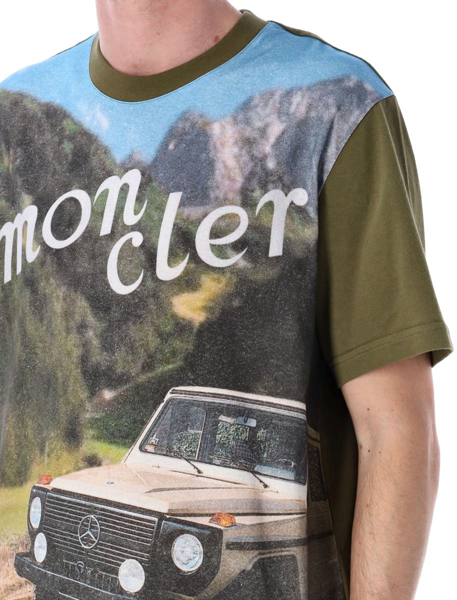 Moncler Genius tryckt bomulls-T-shirt