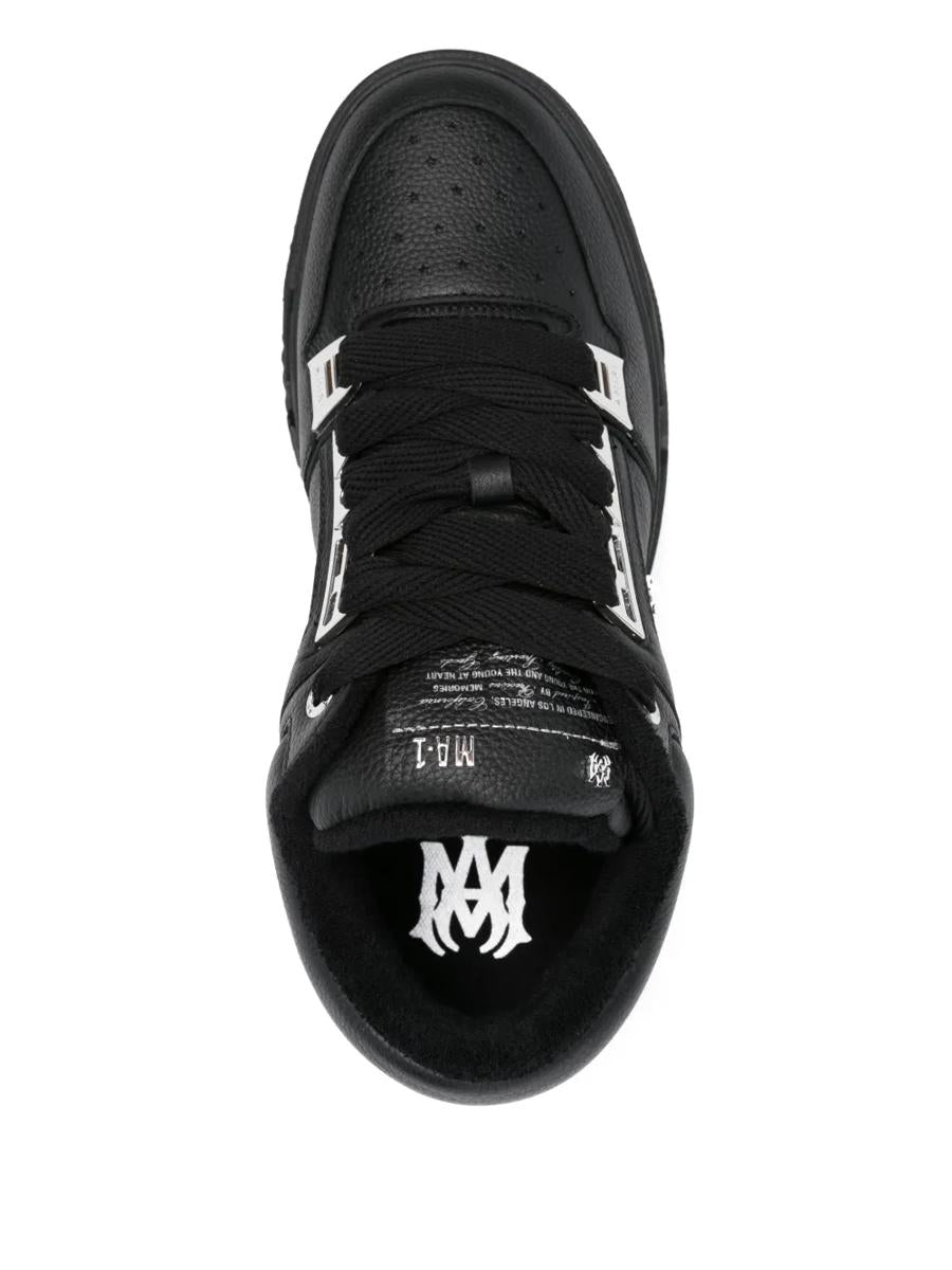 Amiri lädersneakers med logotyp