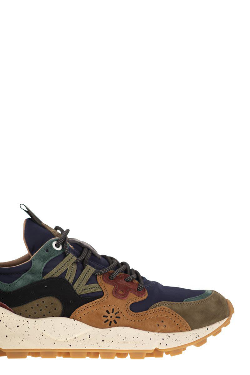 Flower Mountain Yamano 3 - Sneakers i mocka och tekniskt tyg