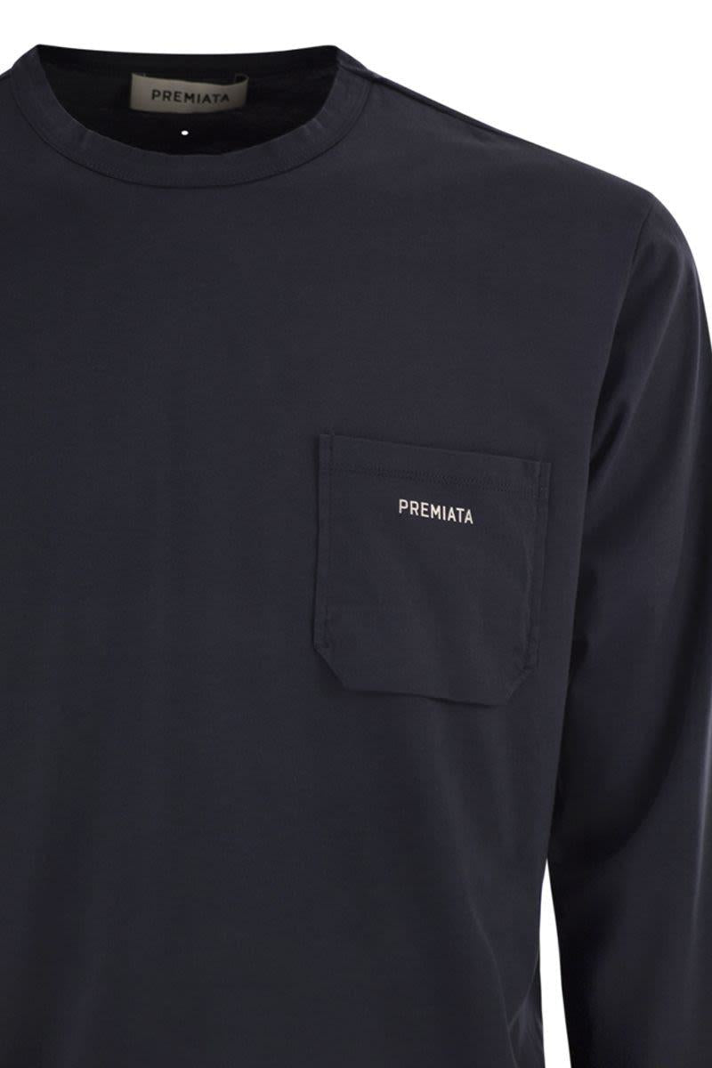 Premiata bomullsjersey-t-shirt