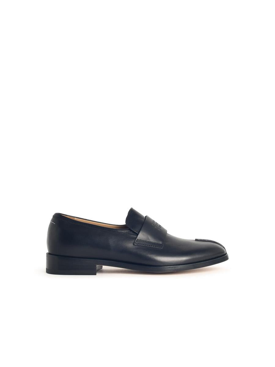 MM6 Maison Margiela svarta läderloafers