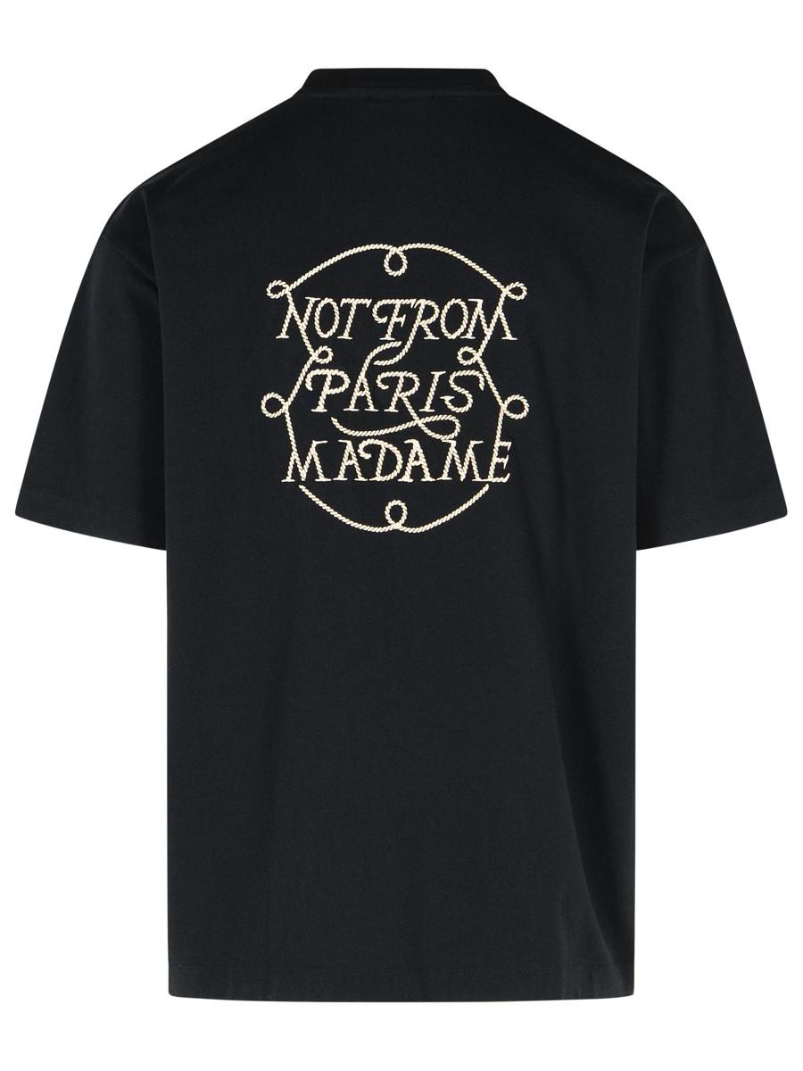 Drôle De Monsieur Svart T-shirt i bomull