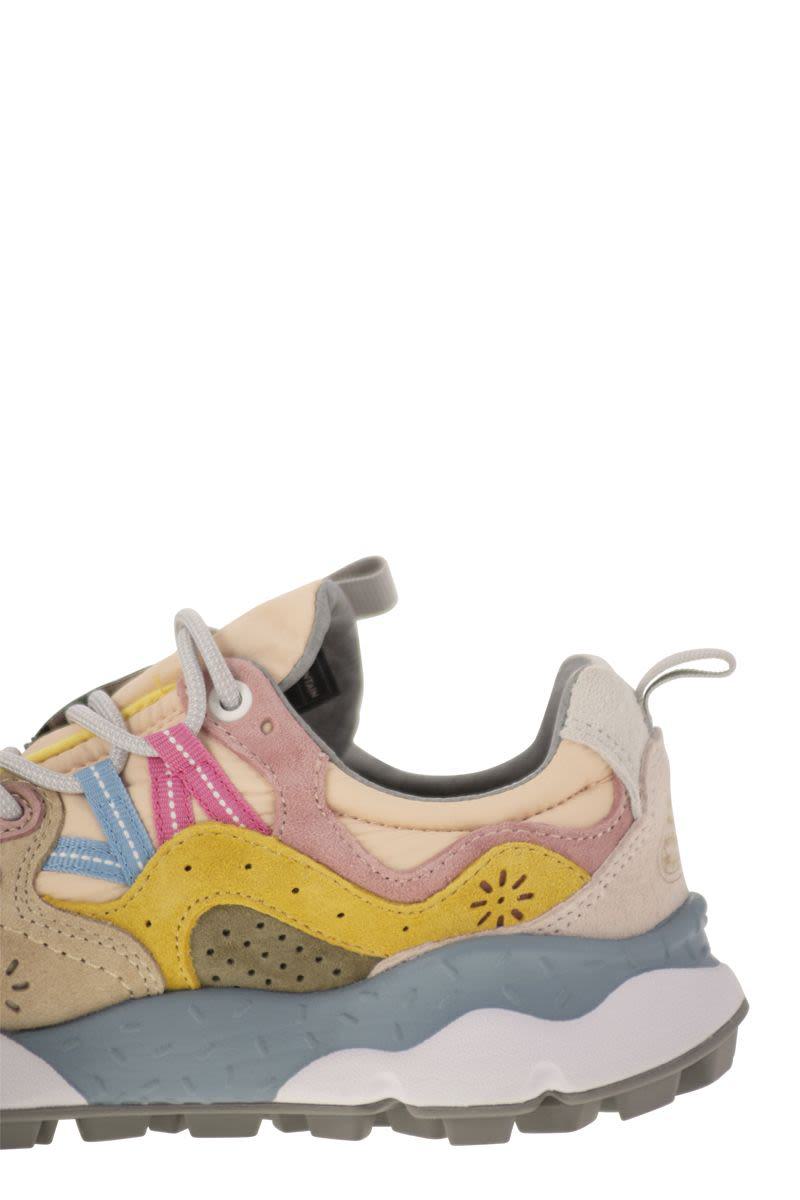 Flower Mountain Yamano 3 - Sneakers i mocka och tekniskt tyg