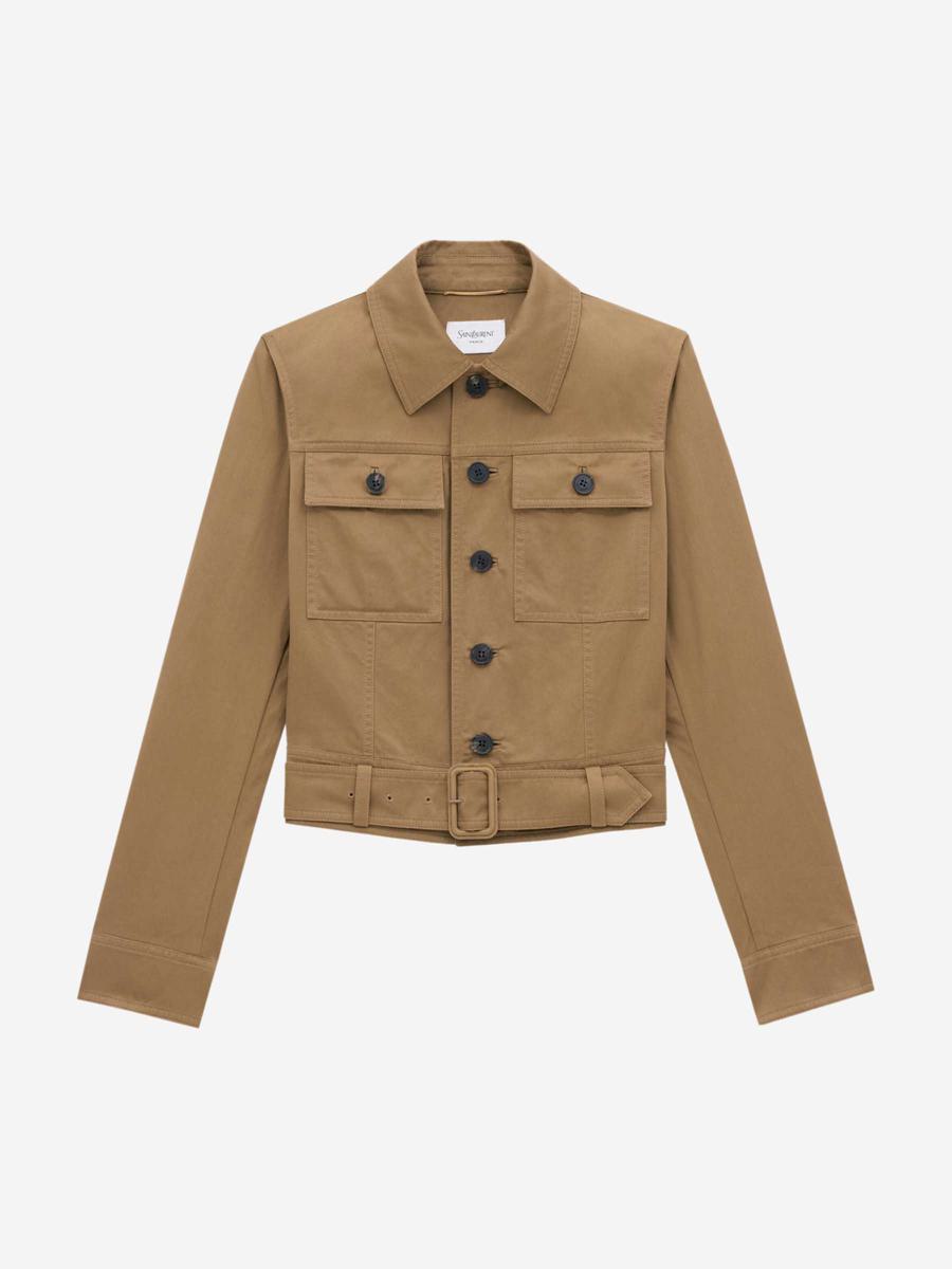 Saint Laurent Beskuren Jeansjacka