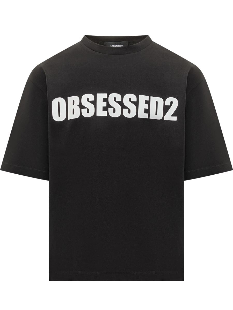 DSQUARED2 Svart Obsessed2 T-shirt från Dsquared2