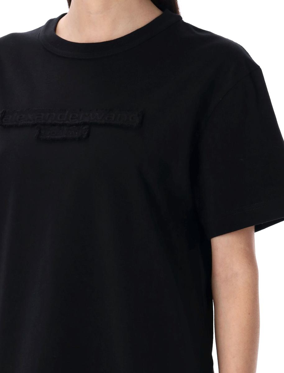 Alexander Wang t-shirt med sliten logotyp