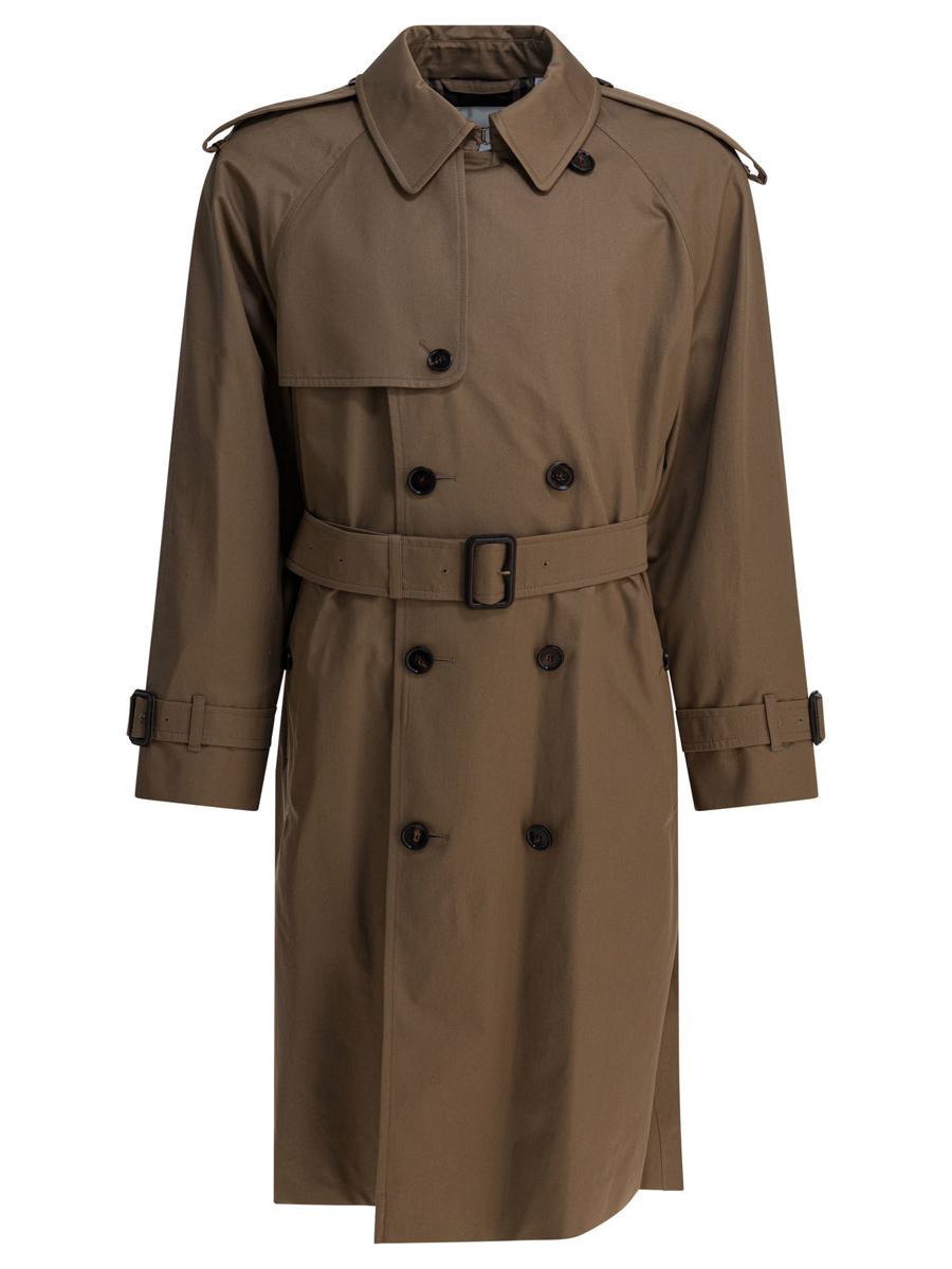 Burberry lång dubbelknäppt trenchcoat