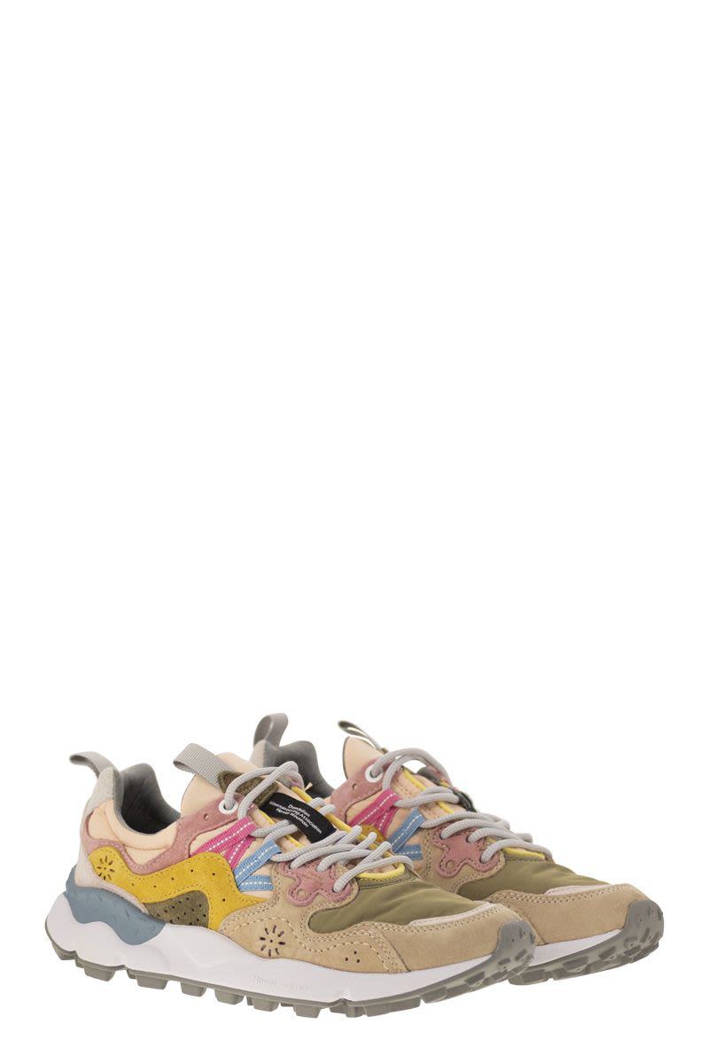Flower Mountain Yamano 3 - Sneakers i mocka och tekniskt tyg
