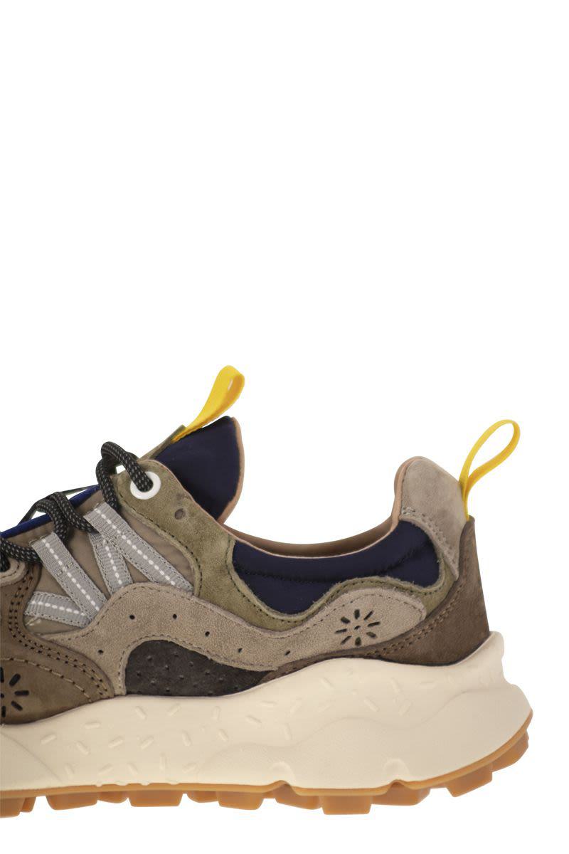 Flower Mountain Yamano 3 - Sneakers i mocka och tekniskt tyg