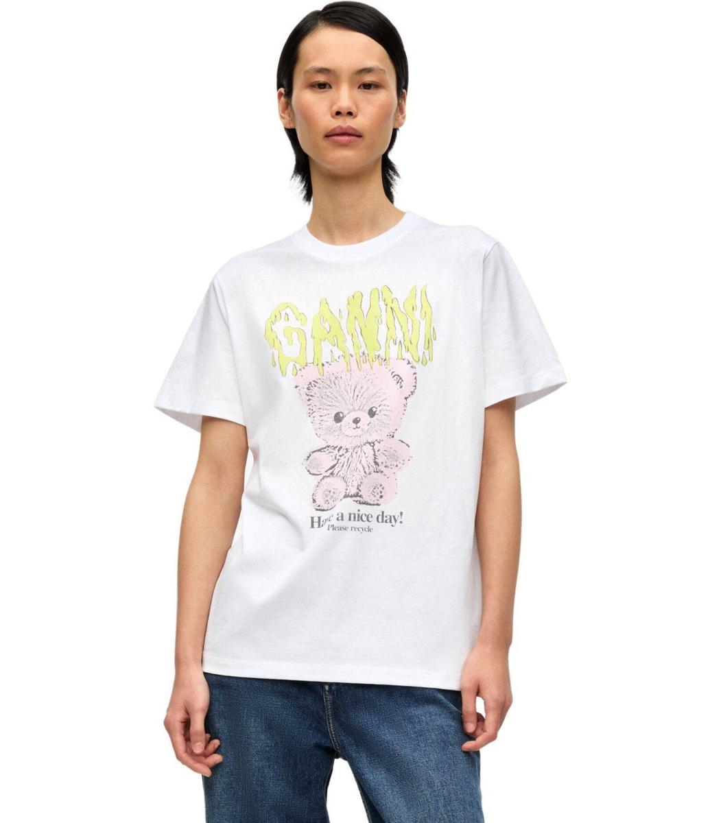Ganni Teddy Vit T-shirt