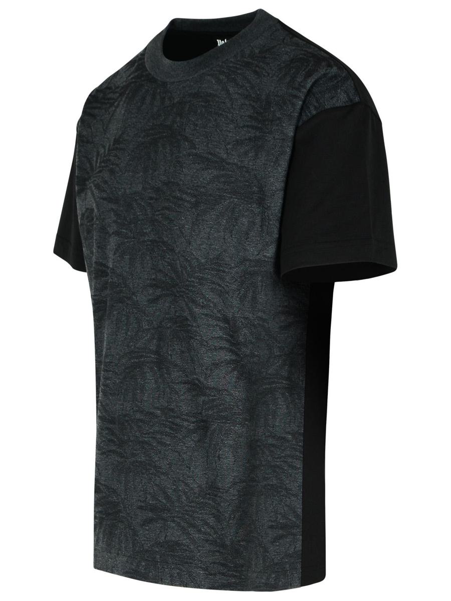 Palm Angels 'Palms Curved' svart t-shirt i bomullsblandning