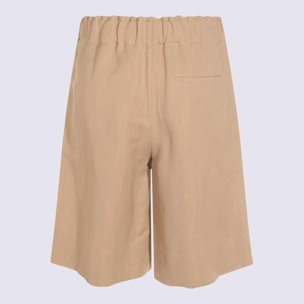 Antonelli Beige Linneshorts