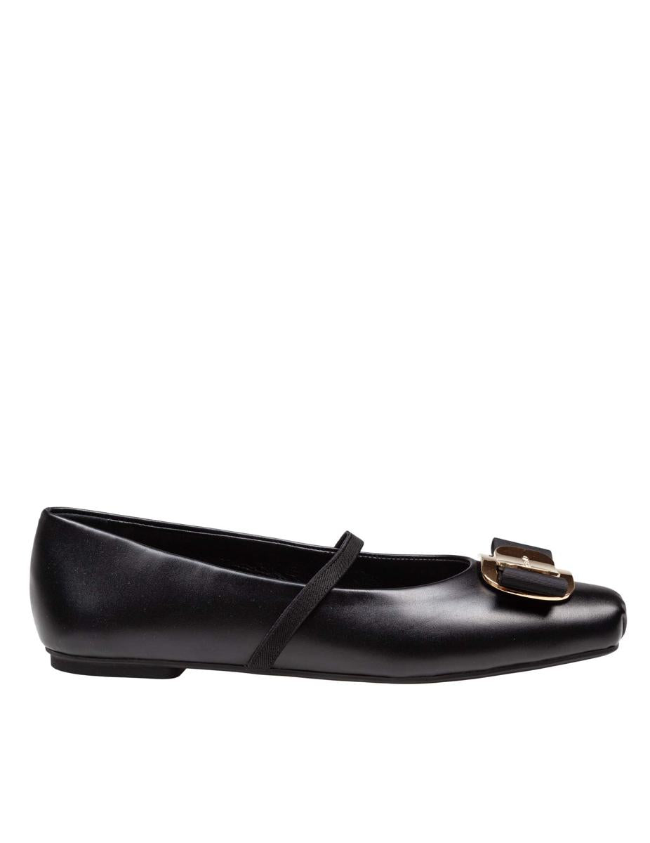 Salvatore Ferragamo mjuka ballerinaskor i läder