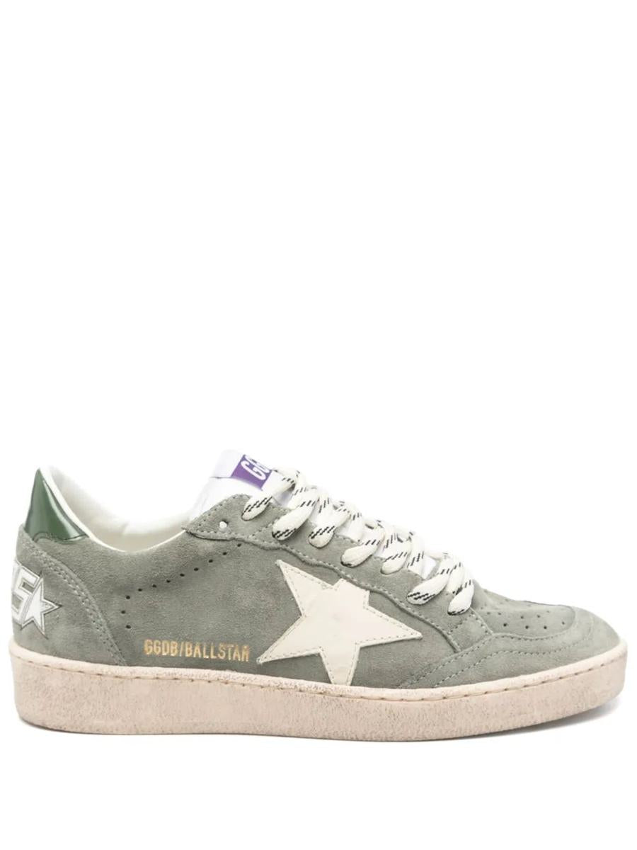 Golden Goose Ballstar Mocka Upper Toe And Spor Läder Stjärna Och Häl