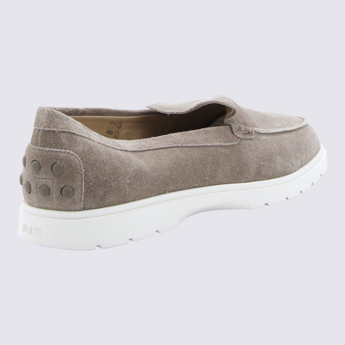 Tod's Grå Mocka Loafers