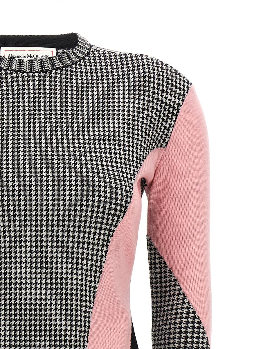 Alexander McQueen hundtandsmönstrad tröja