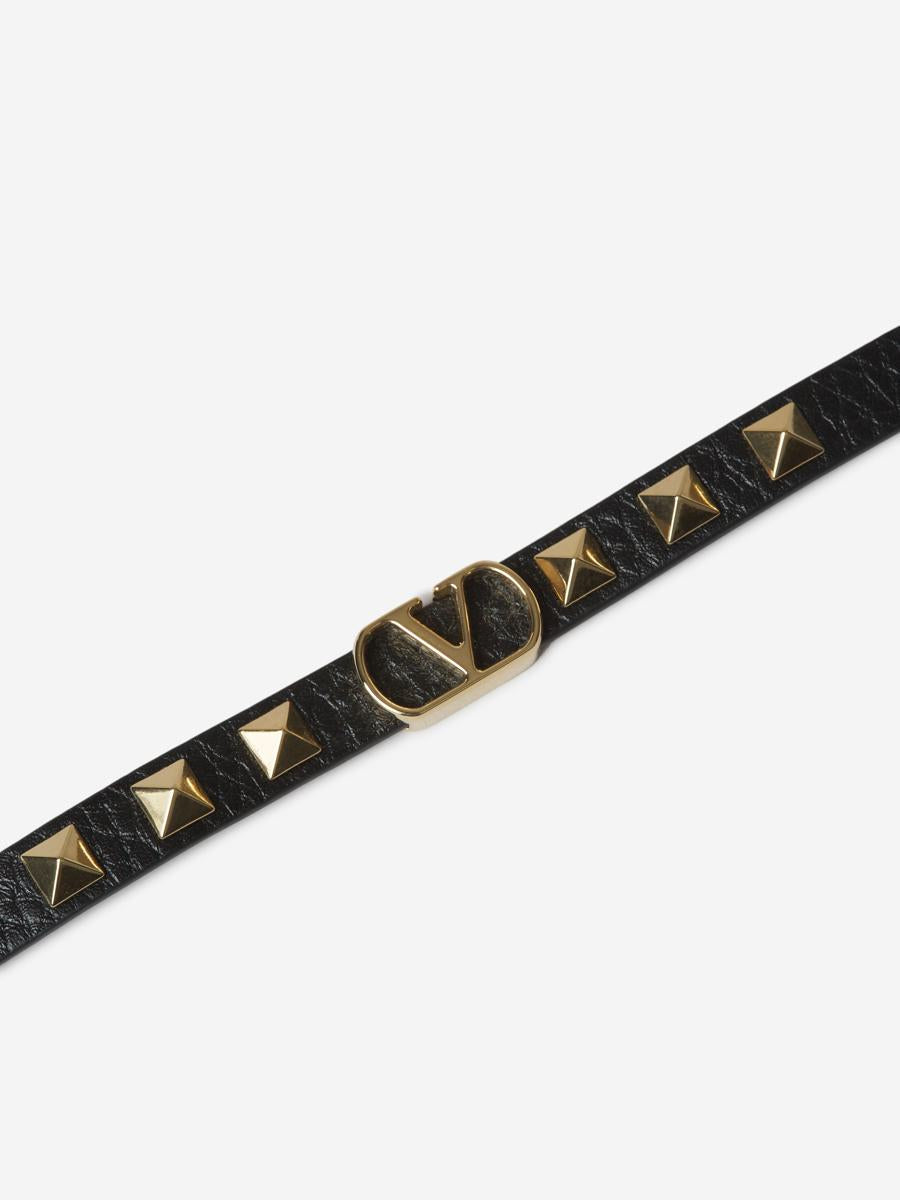 Valentino Garavani Vlogo signaturläderarmband