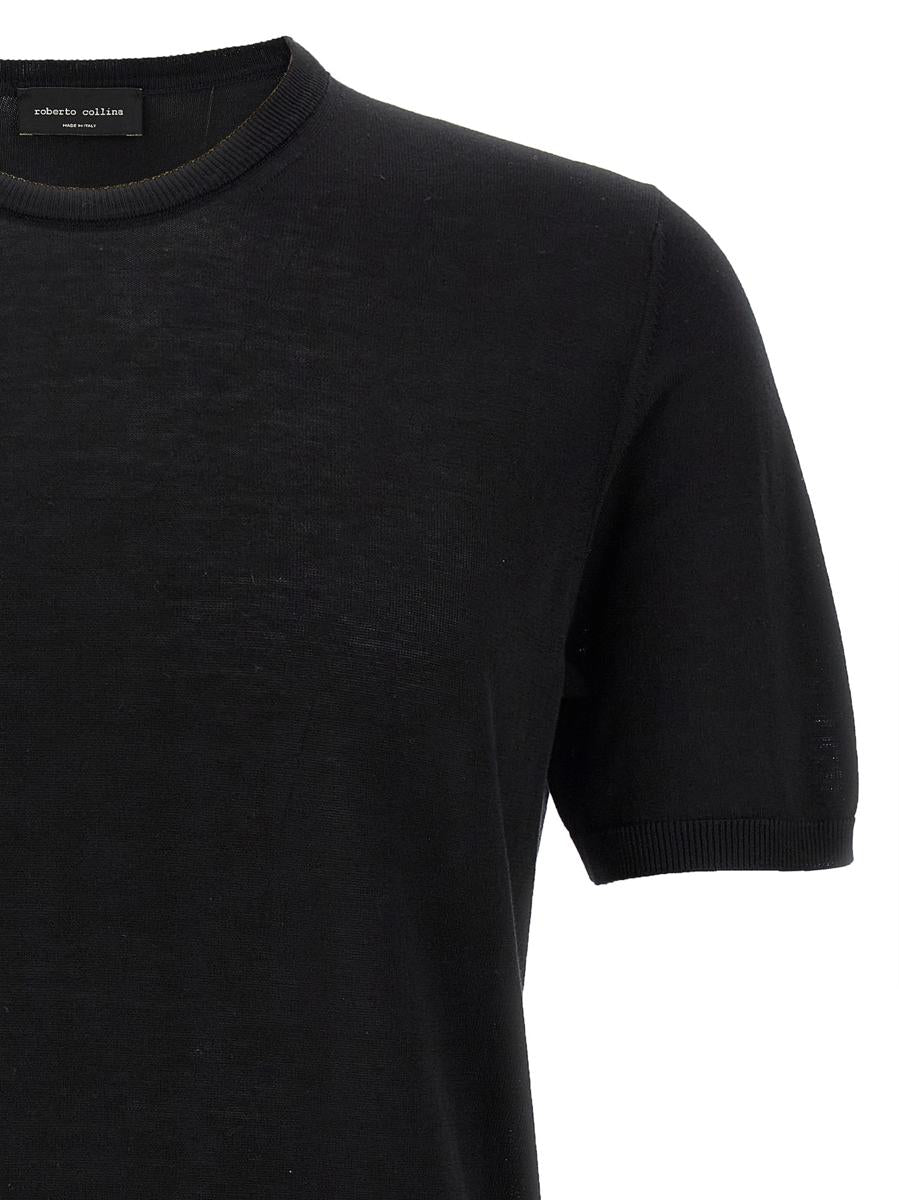 Roberto Collina Stickad T-shirt
