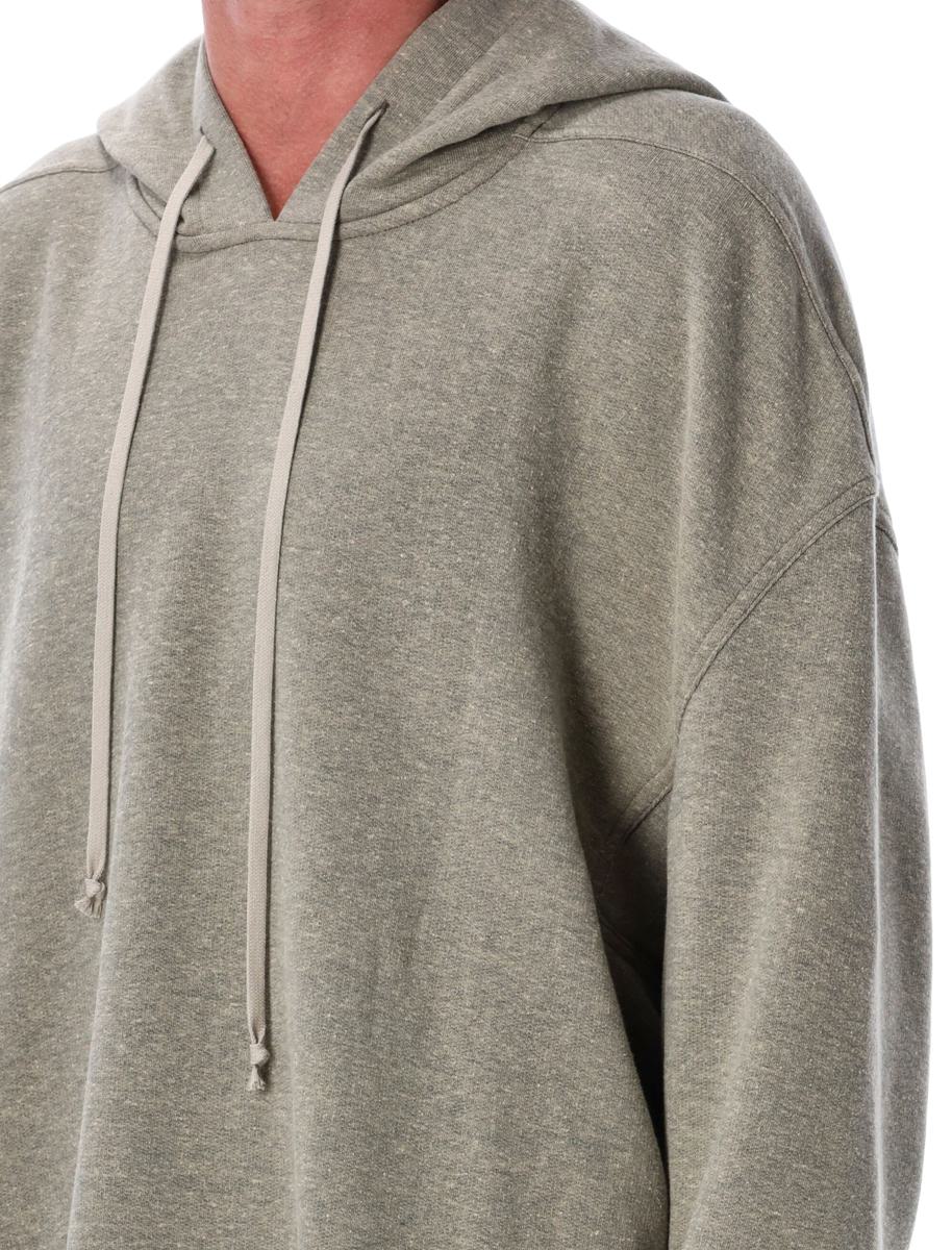 Rick Owens Drkshdw Grå Melange Peter Hoodie Sweatshirt