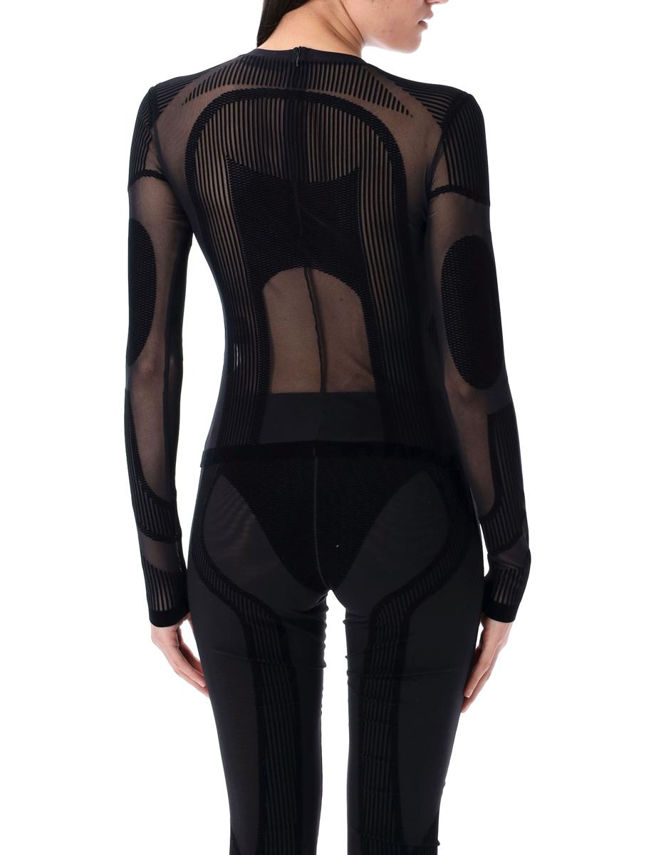 Misbhv Flock Mesh Sport Långärmad Topp