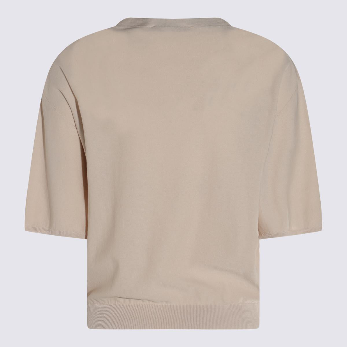 Antonelli Beige Linne T-shirt