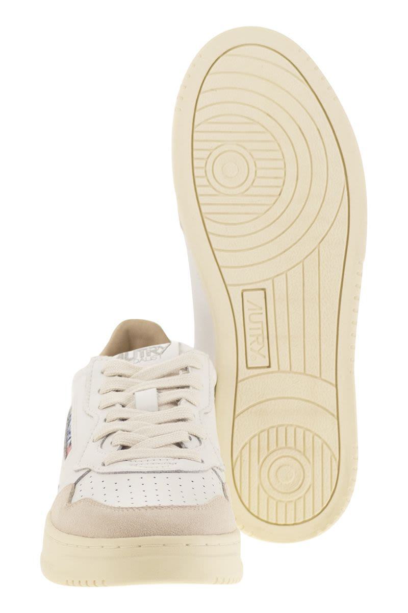 Autry Medalist Low - Sneakers i läder och mocka