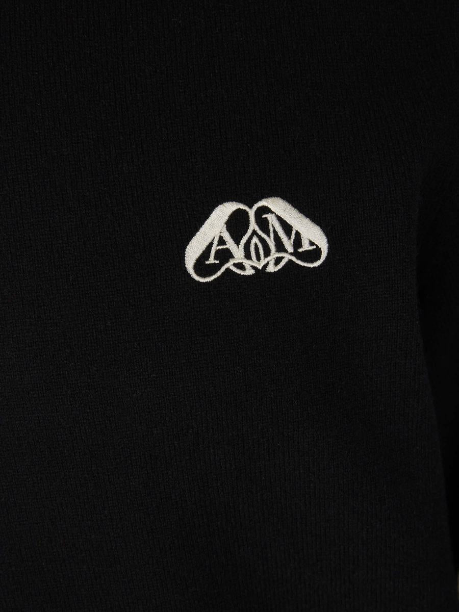 Alexander McQueen kashmirtröja med logotyp