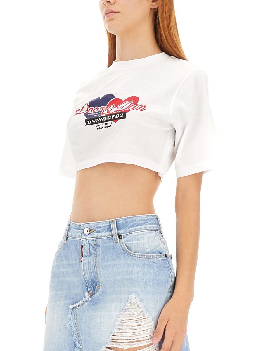 DSQUARED2 T-shirt med kort passform